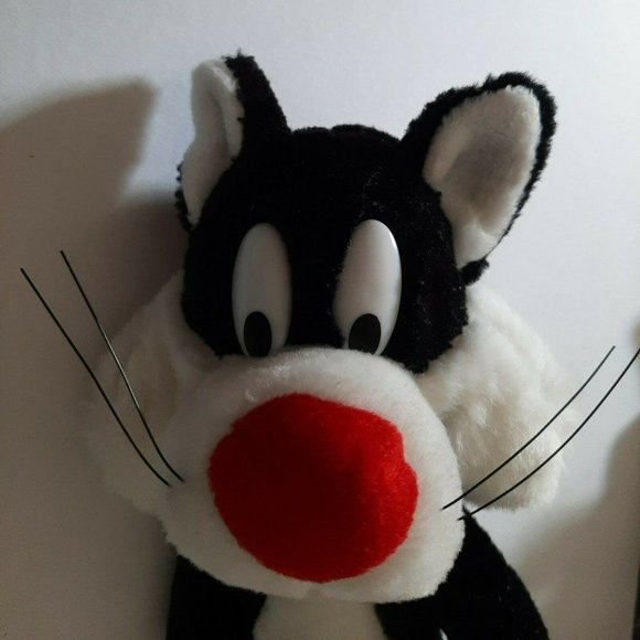 Vintage SYLVESTER the CAT Stuffed Animal Plush 11 WB Toy Looney Tunes - Picture 3 of 10